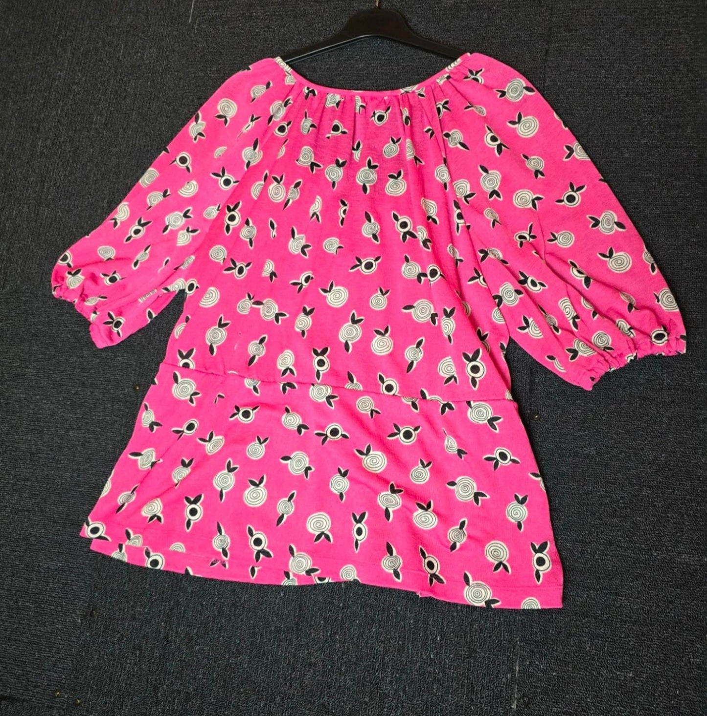 Next Celia Birtwell pink 3/4 sleeve top size 18