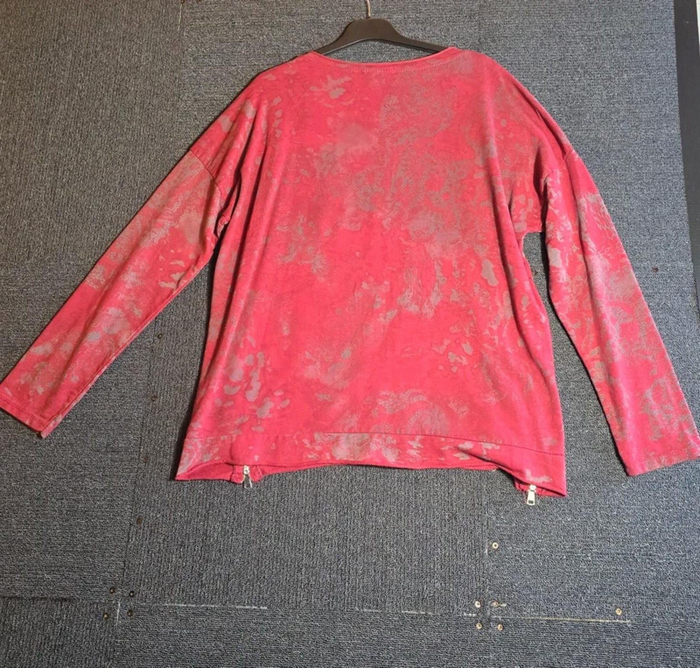 New Collection Red Lightweight Jumper Free Size Long Sleeve Casual Top