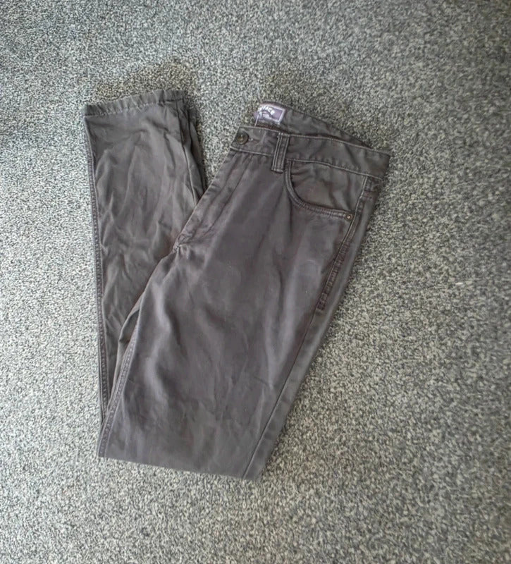 FatFace Men's Grey Slim Fit Jeans W32 Regular 100% Cotton
