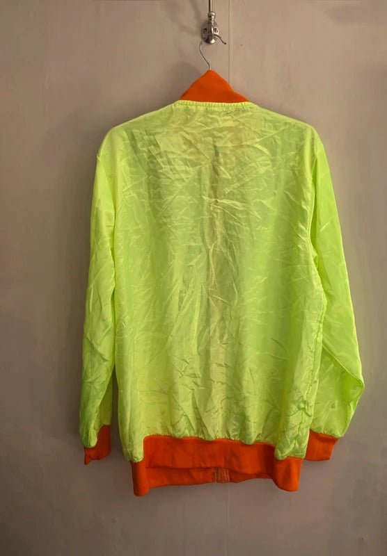Smiffys Men's 80s Fluorescent Green Patterned Shellsuit 2-Piece Costume Cosplay