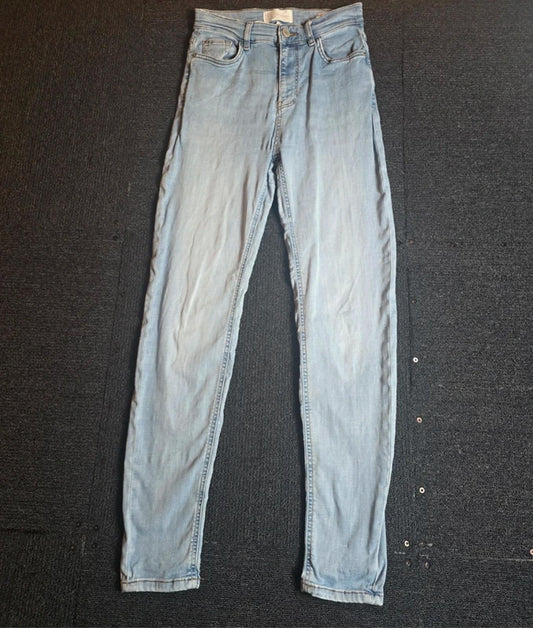 Per Una Skinny Jeans Light Blue Size 8 High Waist Everyday Denim