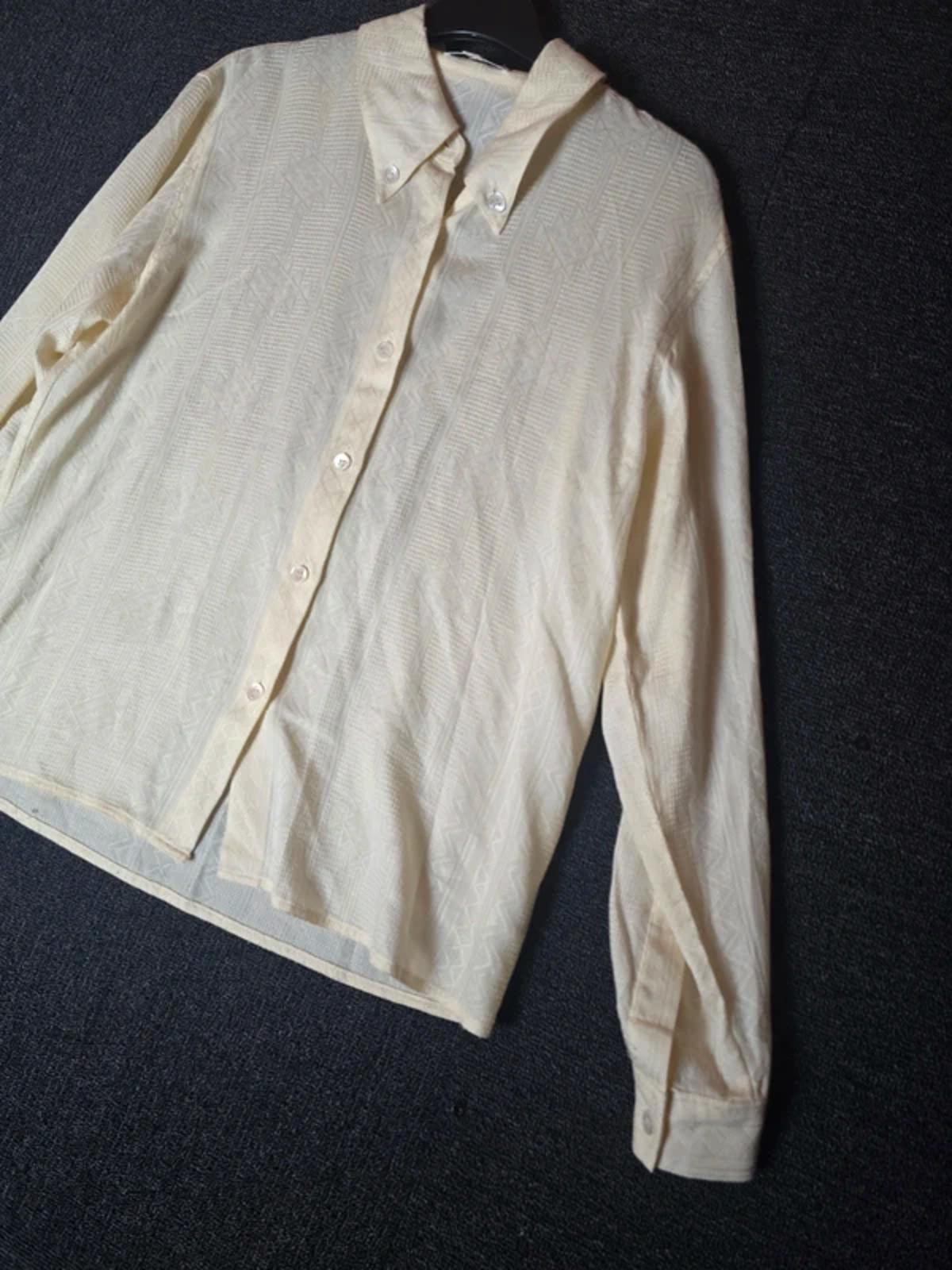 Planet cream patterned oversized shirt size 8