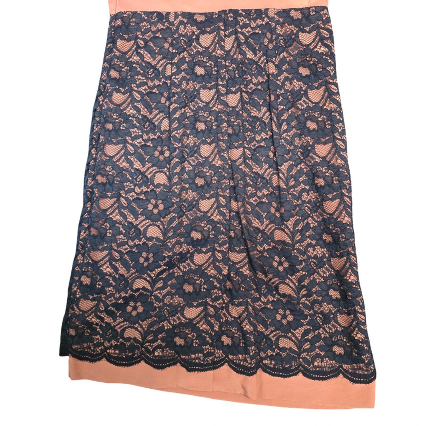 Boden Lace Occasion Dress Navy Blush Size 10 Wedding Party