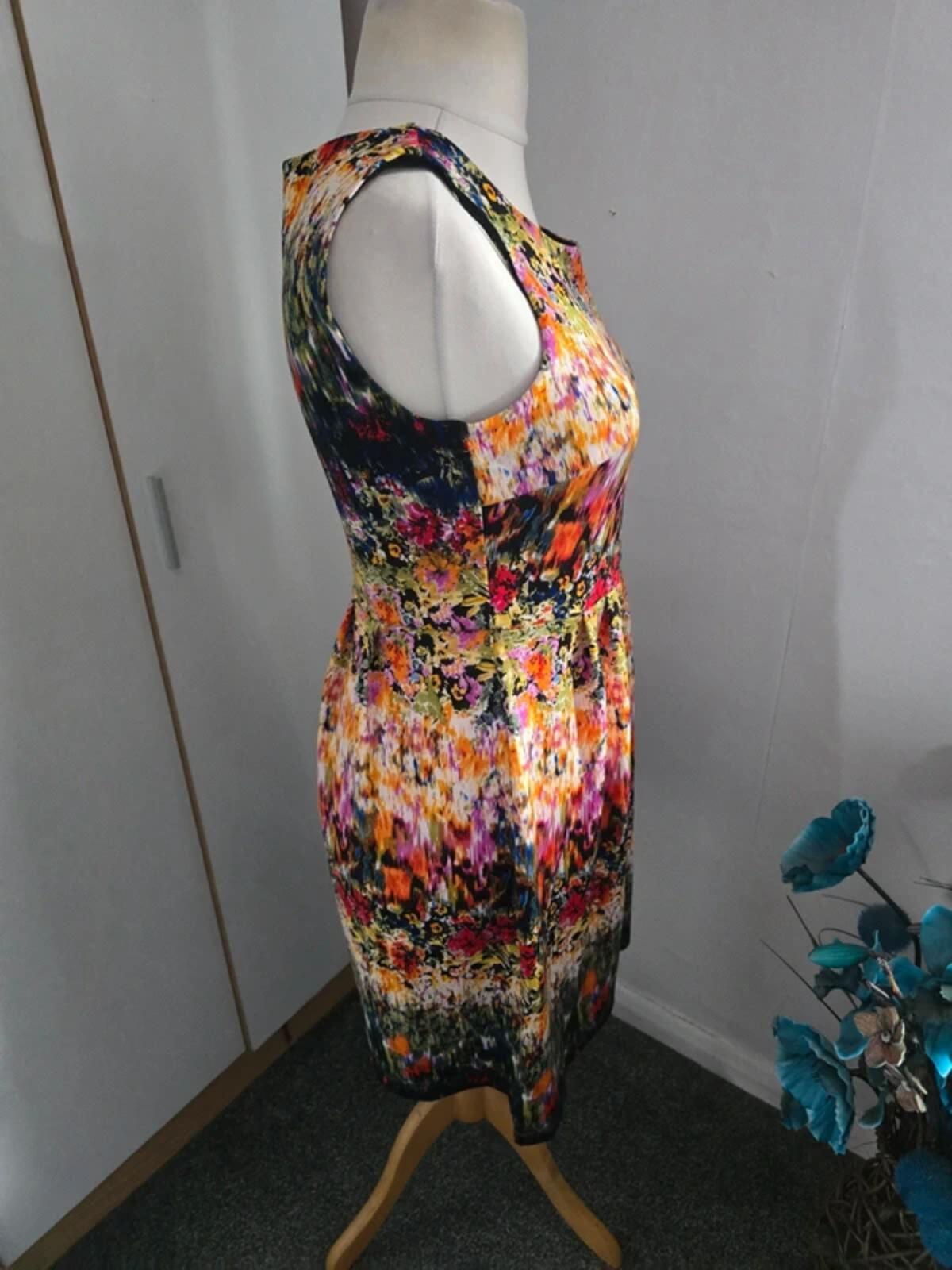 Cynthia Rowley Multicoloured Flared Dress NWT  Size 8