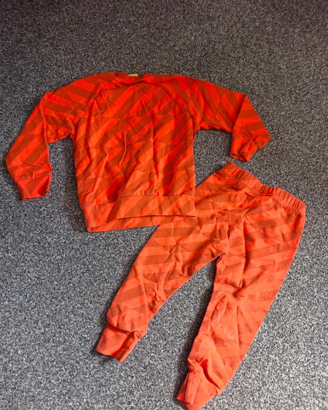Pickle Baby Orange Geometric Print 2 Piece Top & Leggings Set – 6–12 Months