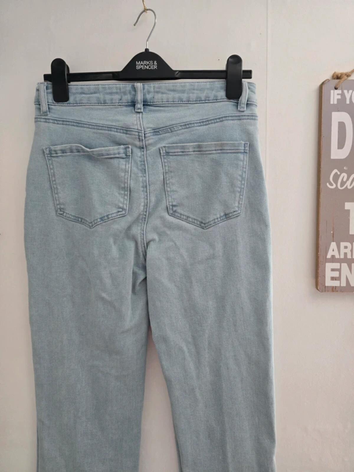 Sosandar Ladies Light Blue Straight Leg Jeans Size 12 Short