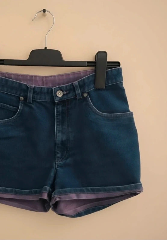 Y2K Next High Waisted Denim-Look Shorts Size 10