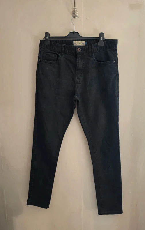 Next Men's Black Skinny-Fit Stretch Denim Jeans Size 34L