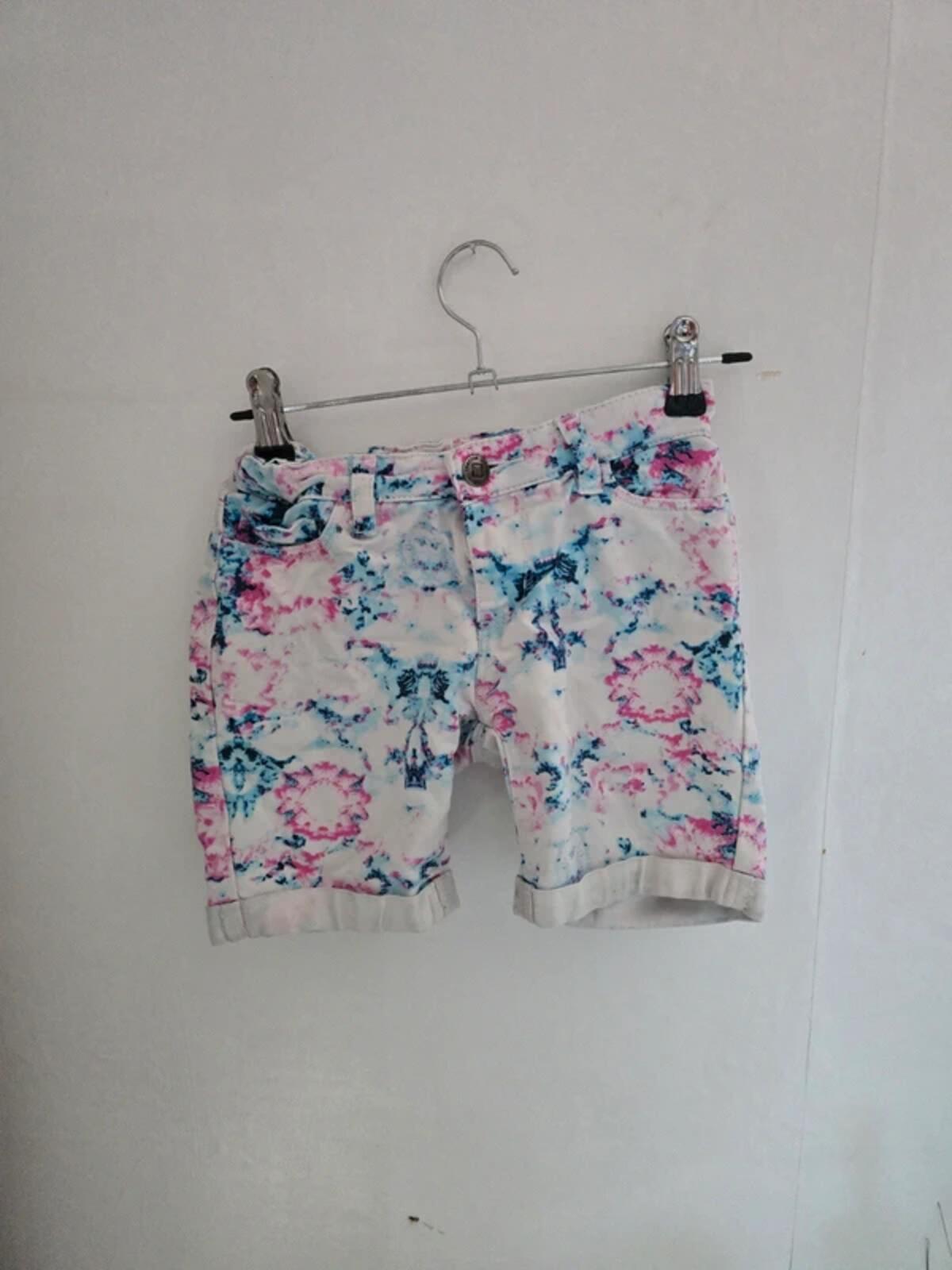 Tractor Girls Tie-Dye Denim Shorts Size Age 6 Years