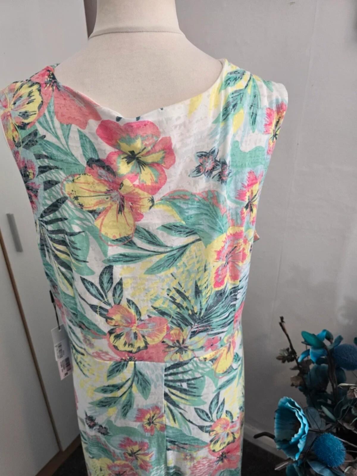 Roman Multi-Coloured Floral Maxi Dress Size 20 NWT
