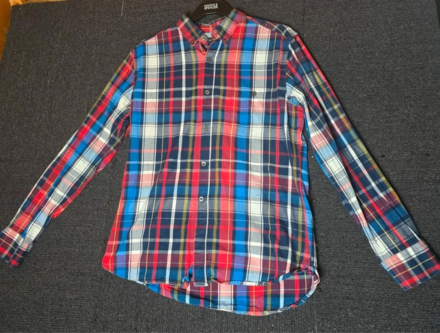 French Connection Checked Shirt Multicolour Size Med