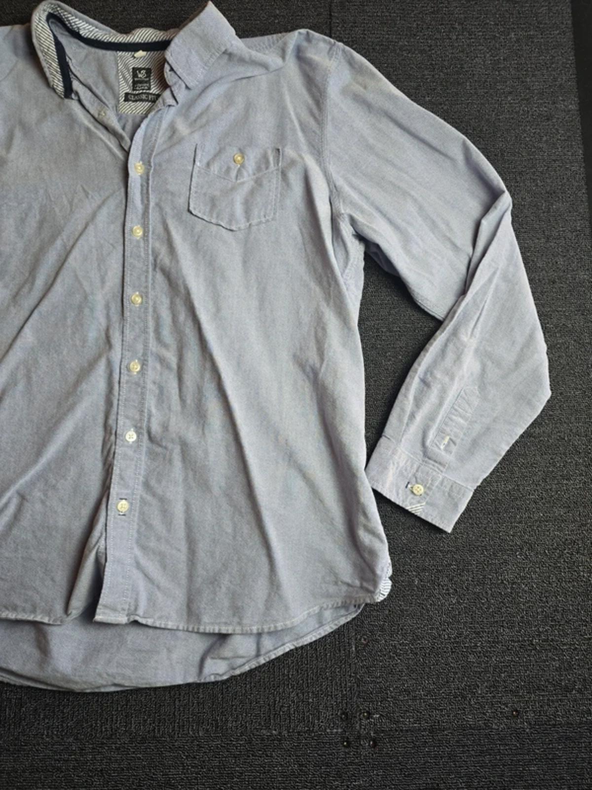 White Stuff Light Blue Shirt Men's Size 2XL Classic Fit Smart Causal