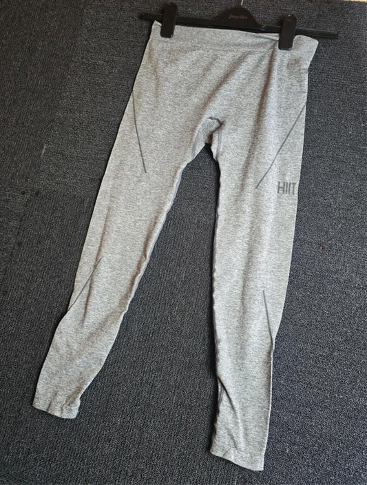 HIIT Grey High Waist Gym Leggings Small Size 6/8 New With Tags