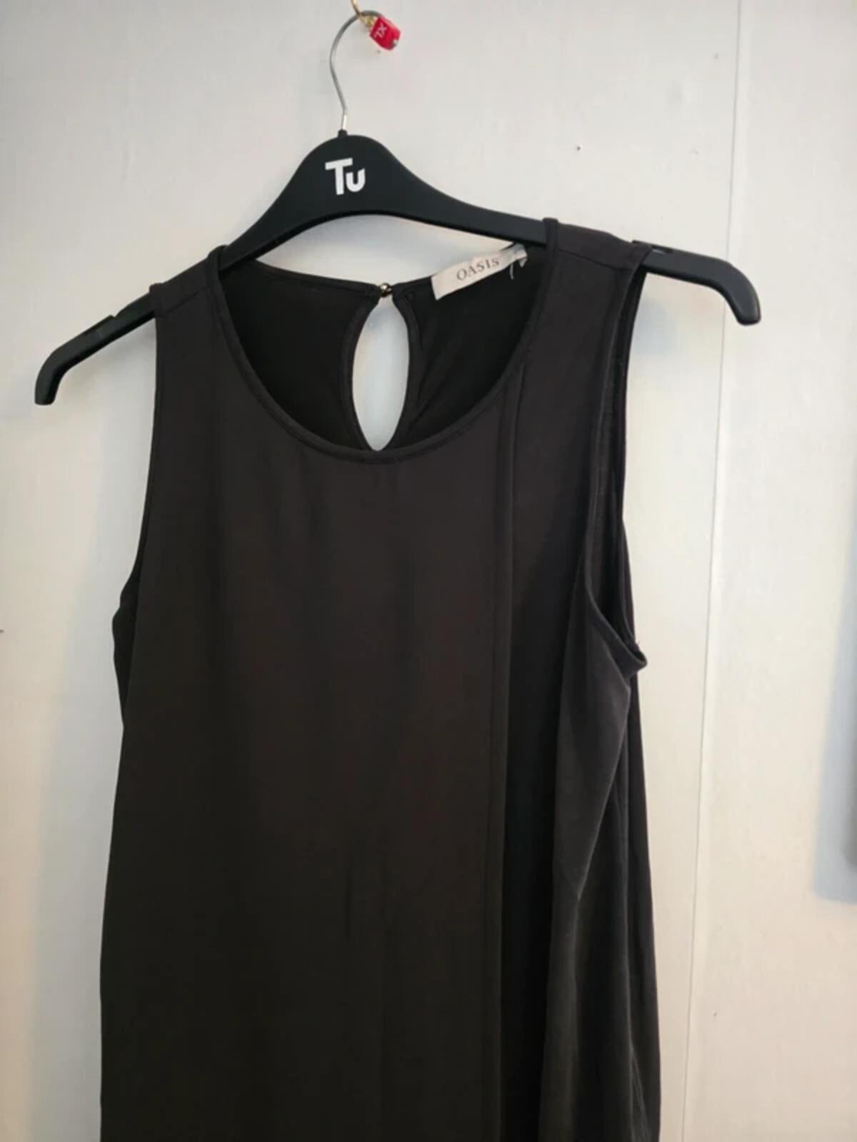Oasis Grey Layered Sleeveless Vest Top M Size 10-12