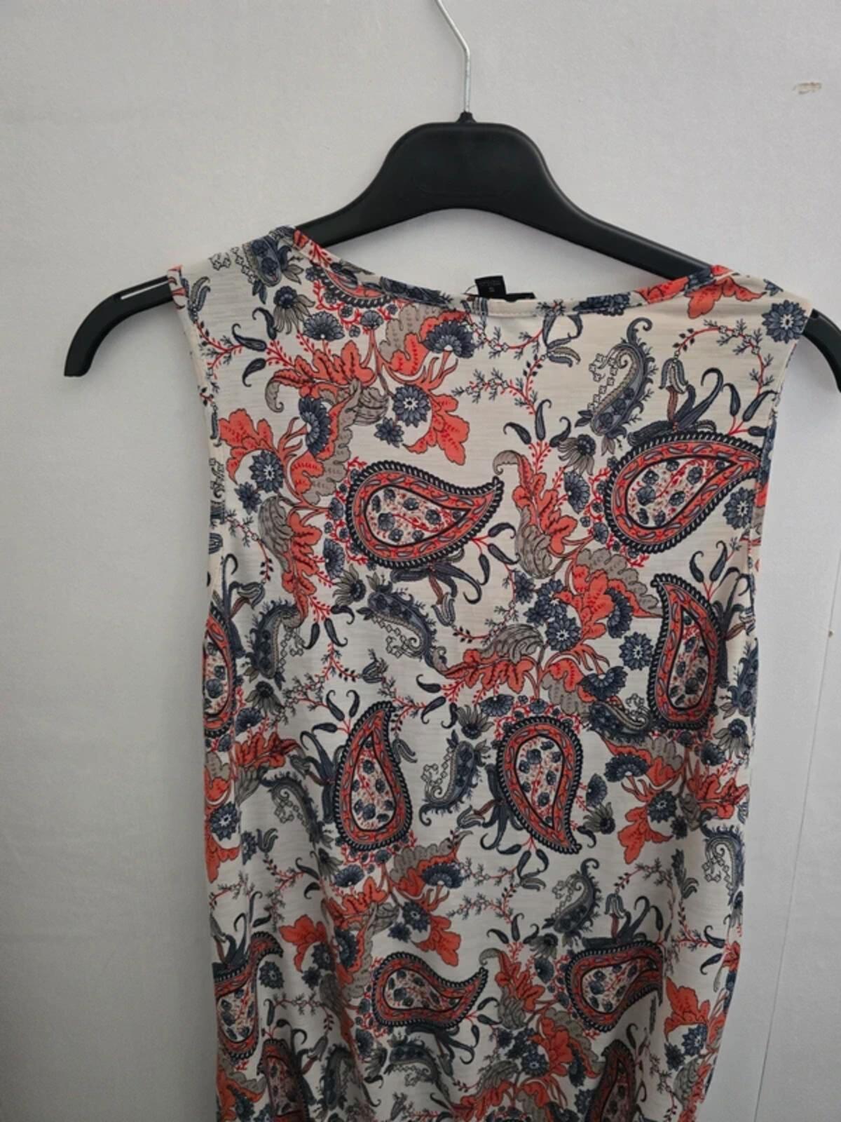 Corvia Multicoloured Patterned Sleeveless Vest Top S Size 10-12