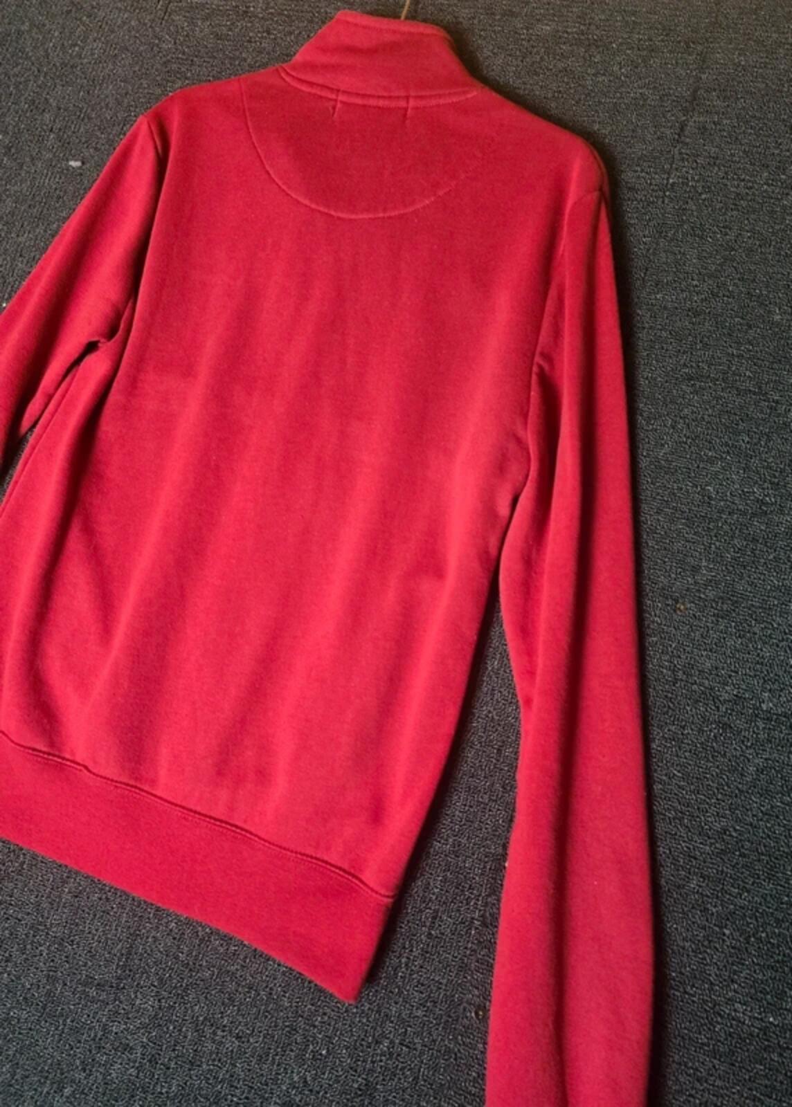 Comfy Primark Men's Zip Up Jumper Size XS Red White