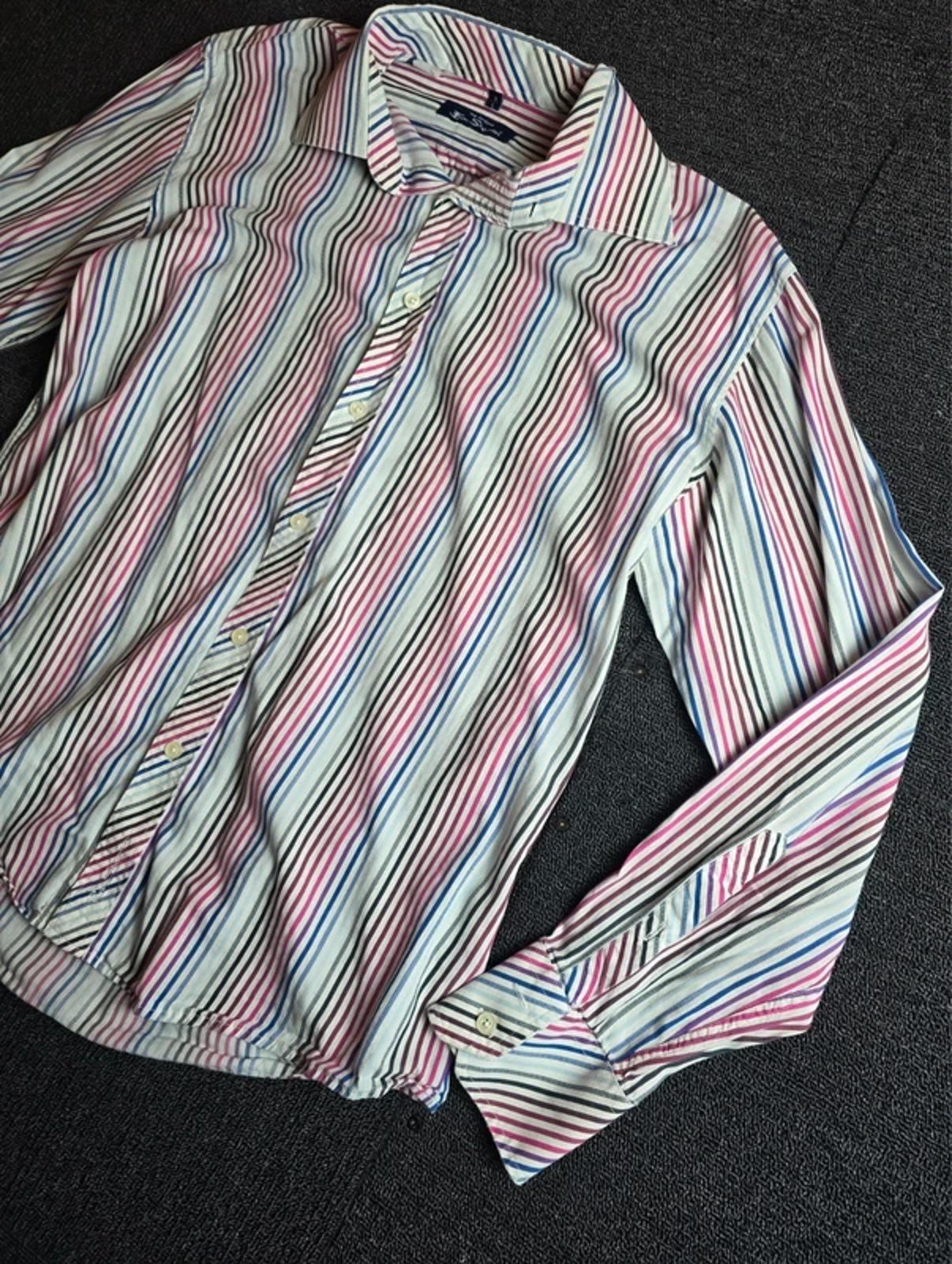 Ben Sherman Mens Stripe Shirt Multicolour Size L Smart Casual