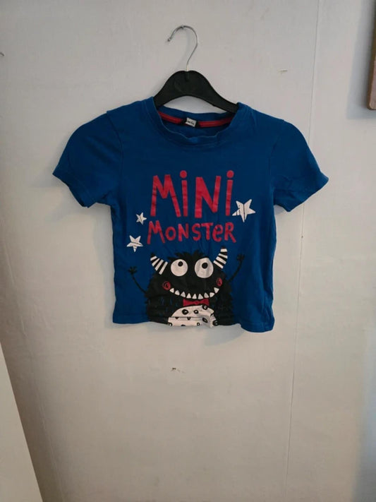 George Blue Short Sleeved Tshirt Boys 4-5years