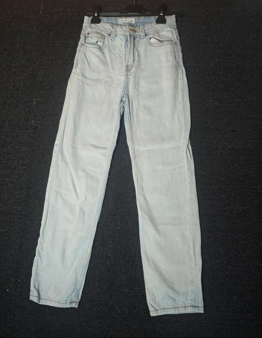 Primark slim leg light blue high waisted jeans size 4