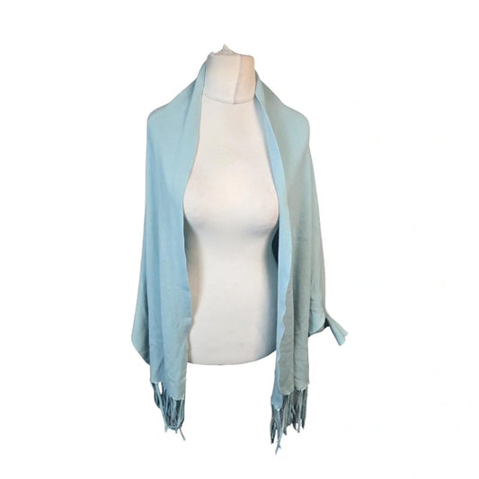 Jorli Waterfall Cardigan Turquoise One Size (16–22) Tasselled Open Front