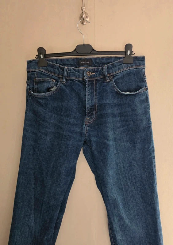 Kindred Men's Dark Navy Straight Leg Denim Jeans 32" W 32"L