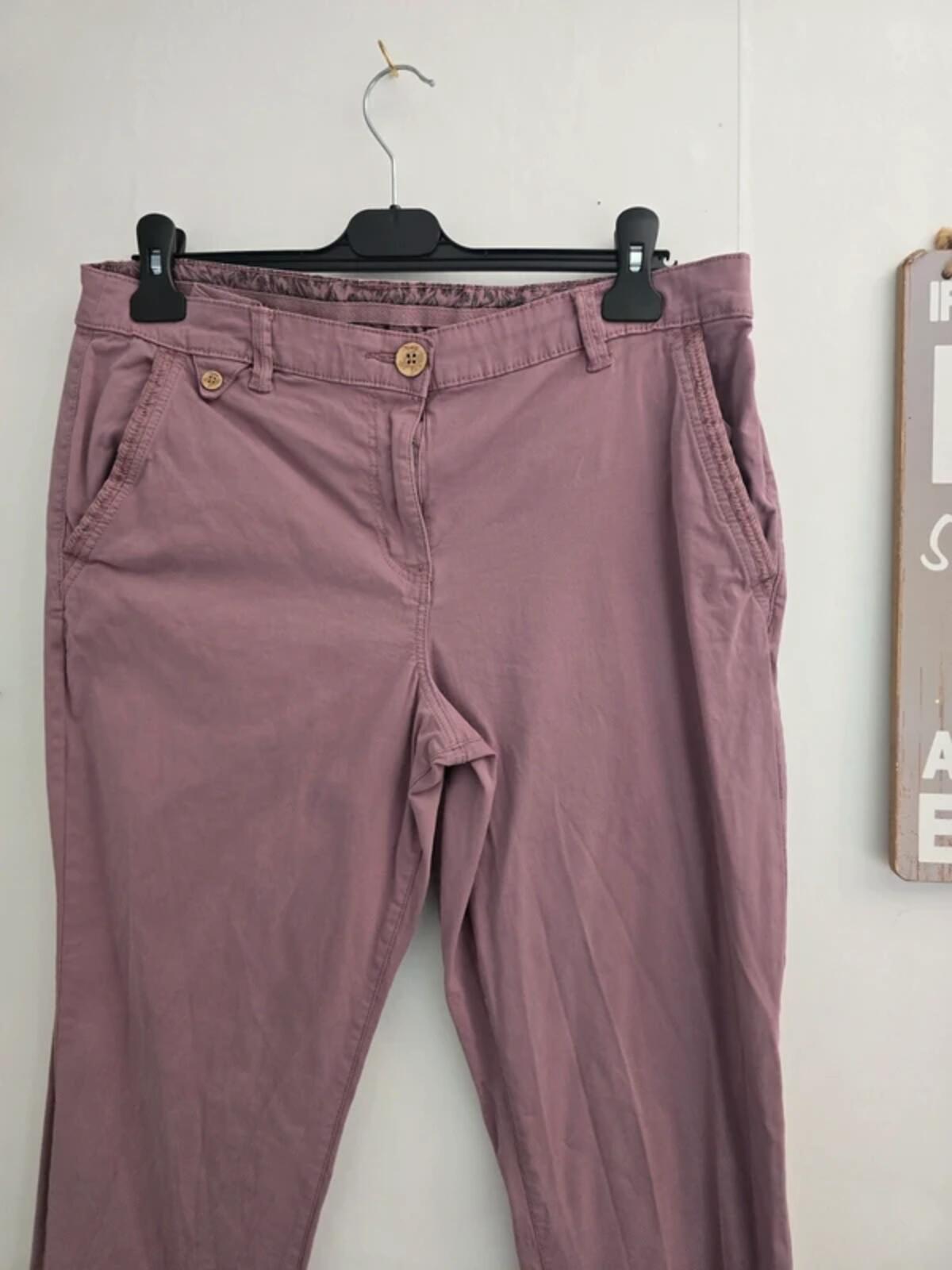 Mantaray Purple Slim Leg Chinos Size 14 Short