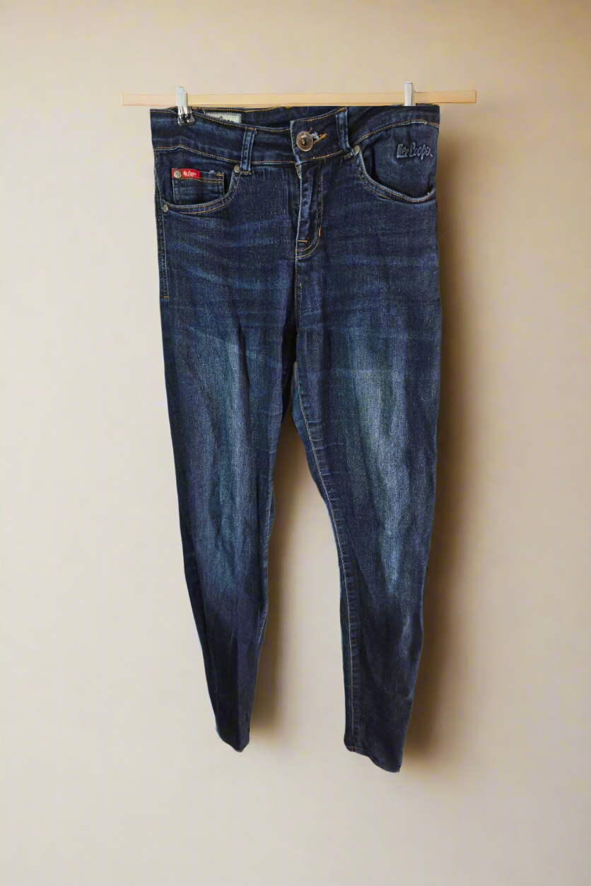 Ladies Lee Cooper blue high waist skinny jeans 26w 32L