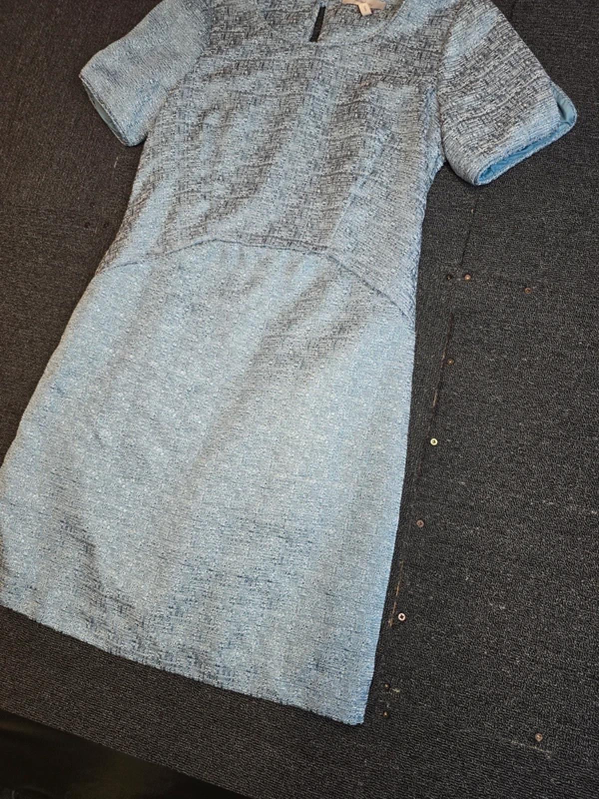 Pepperberry Fit & Flare Dress Icy Blue Size 12 Curvy Sparkle