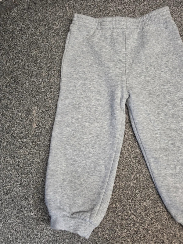 McKenzie Toddler Boys Grey Marl Cuffed Sweatpant Joggers Age 24-36 Months