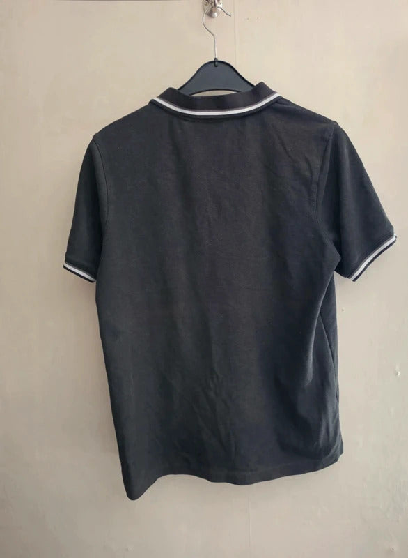 Slazenger Men's Black Short Sleeved Polo Shirt Size L