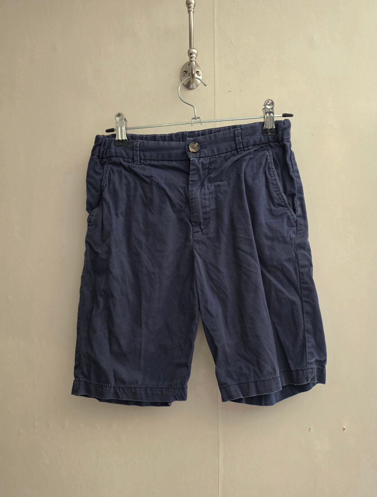 H&M Boys Navy Shorts - Size 9-10 Years (Smaller Fit / Suited for Age 8)