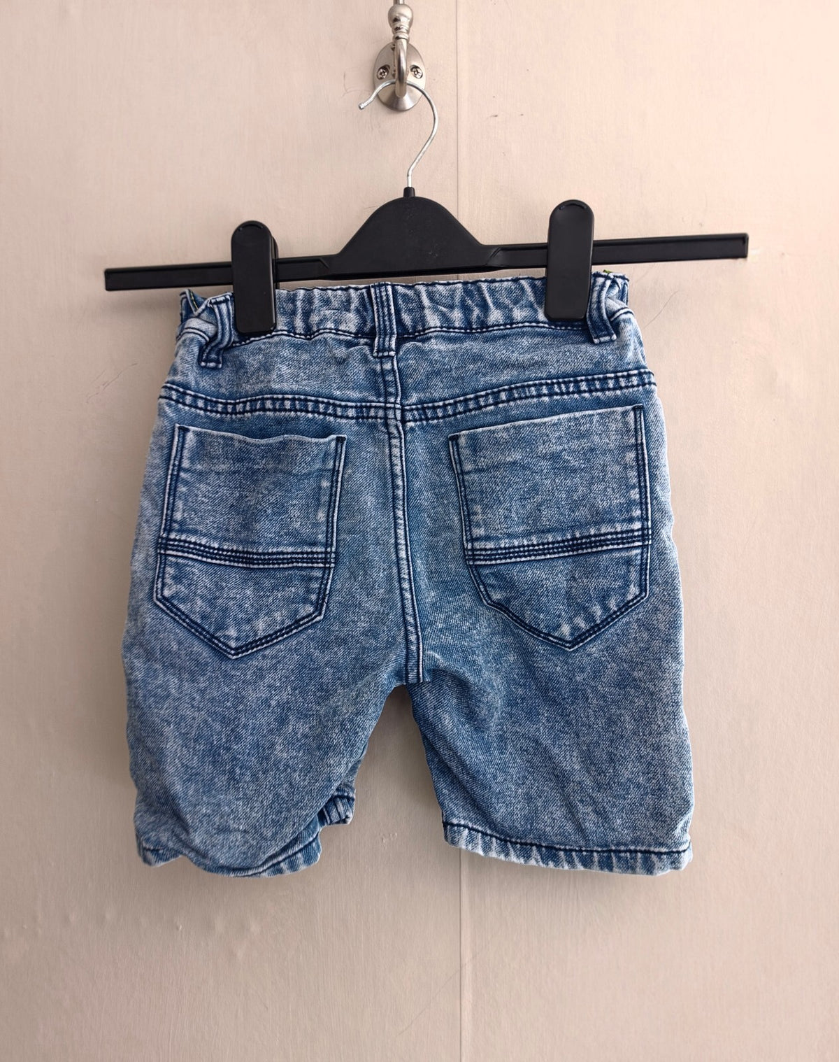 Next Boys Acid Wash Blue Denim Shorts Age 8 Years
