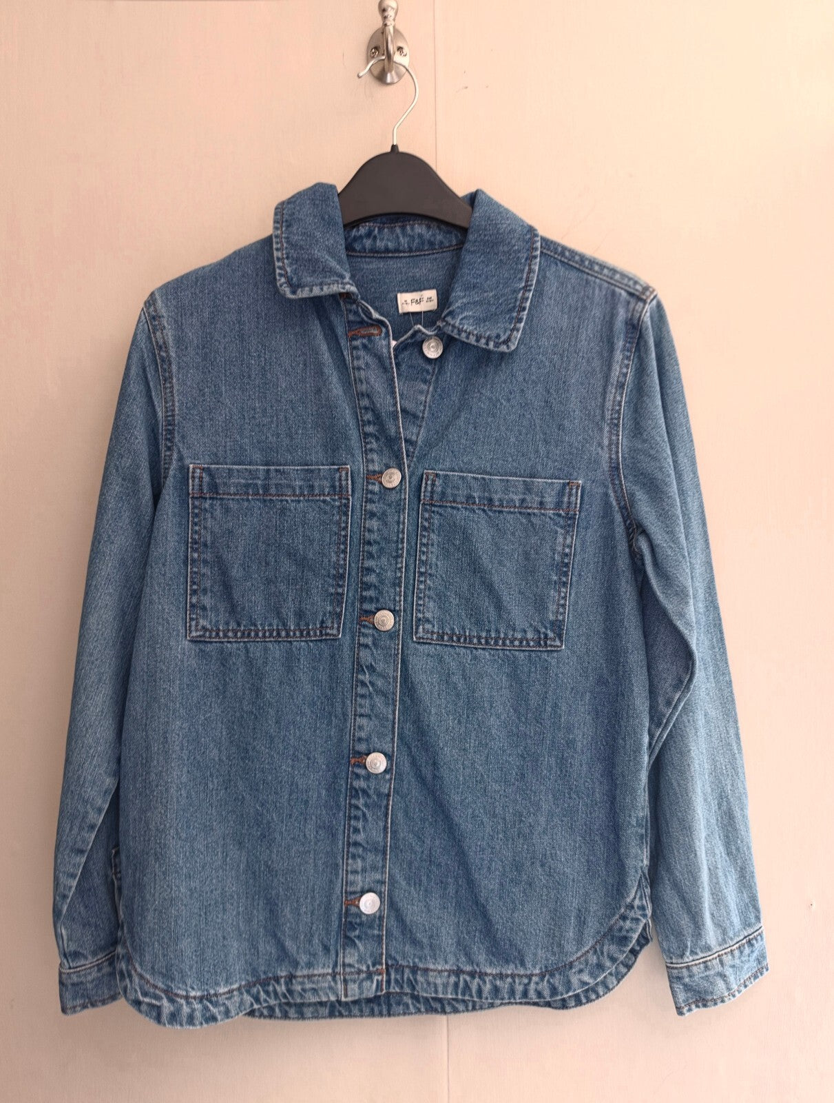 F&F Girls Oversized Blue Denim Shirt  Age 11-12 Years