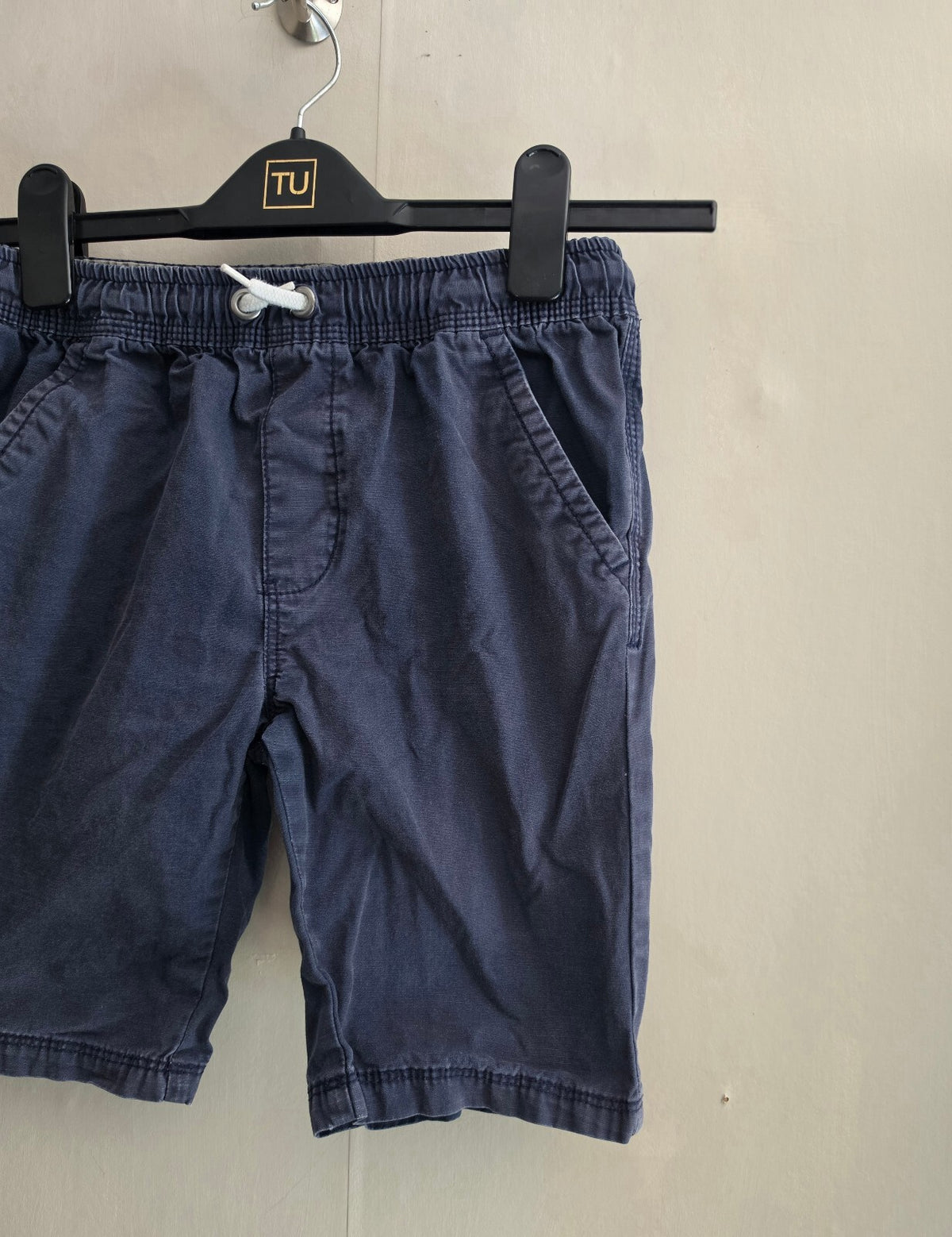George Boys Navy Cotton Pull-On Shorts Age 9-10 Years