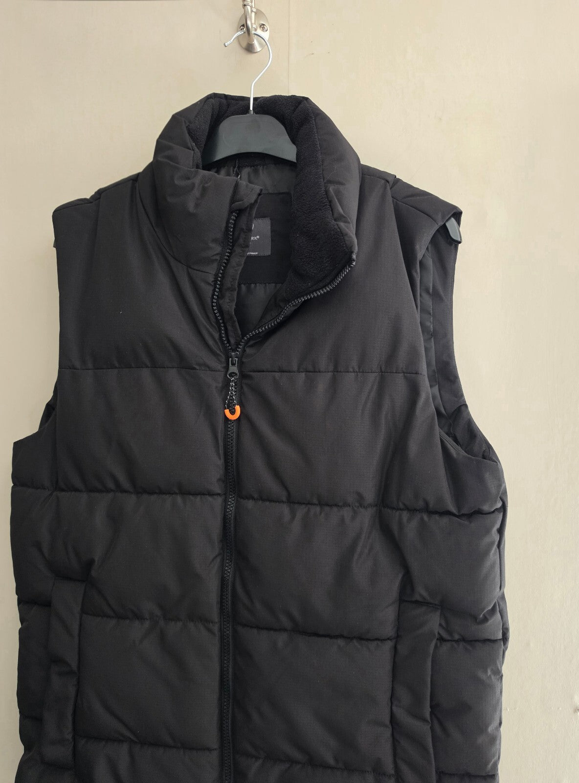 Primark Black Padded Zip-Up Gilet Bodywarmer Size XS