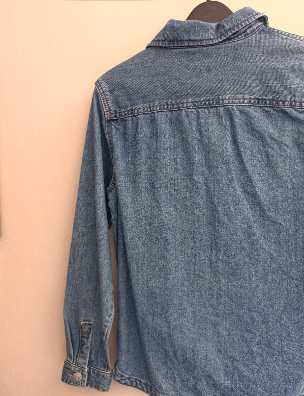 F&F Girls Oversized Blue Denim Shirt  Age 11-12 Years