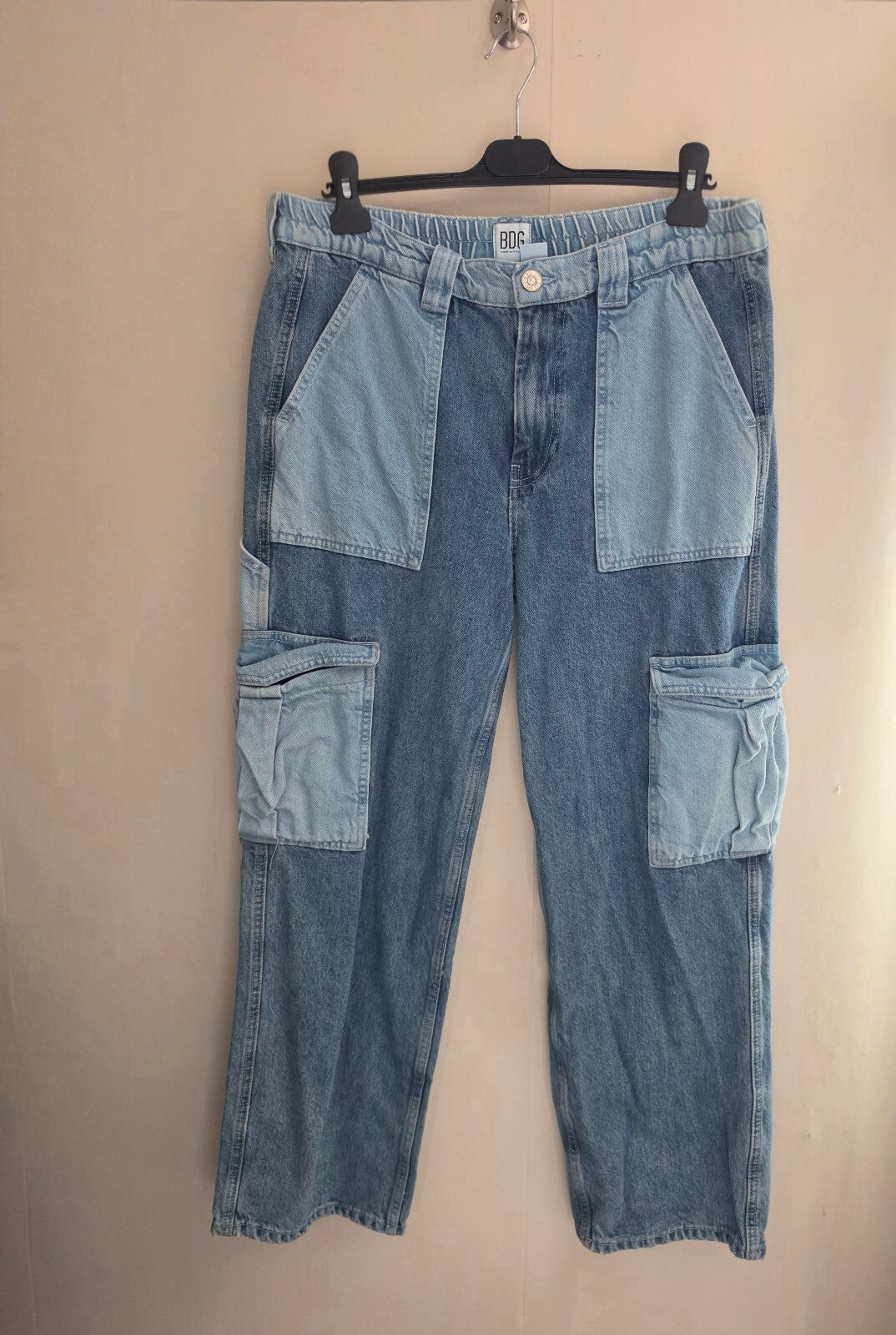 BDG Urban Outfitters Patchwork Cargo Skate Jeans W32 L32 (Size 14)