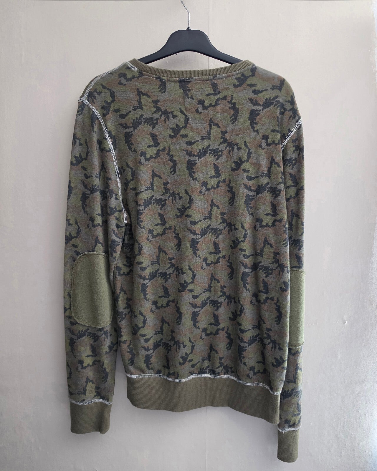 Next Boys Khaki Camouflage Cotton Sweatshirt Jumper Age 16 Years