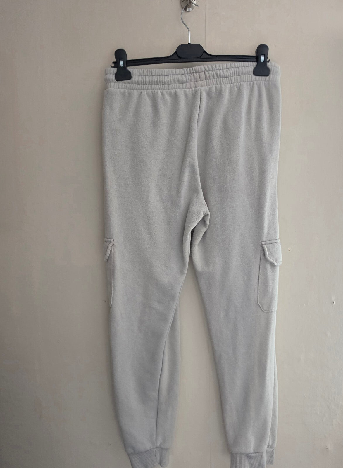 F&F Boys Grey High Waisted Cargo Joggers Age 13-14 Years