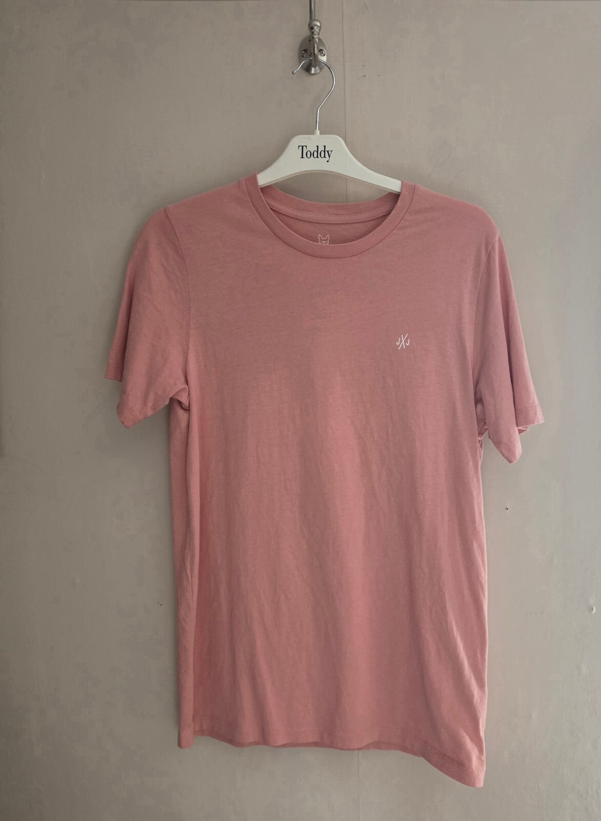 Jack & Jones Boys Pink Cotton T-Shirt Age 16 Years Short Sleeve Logo Graphic Tee