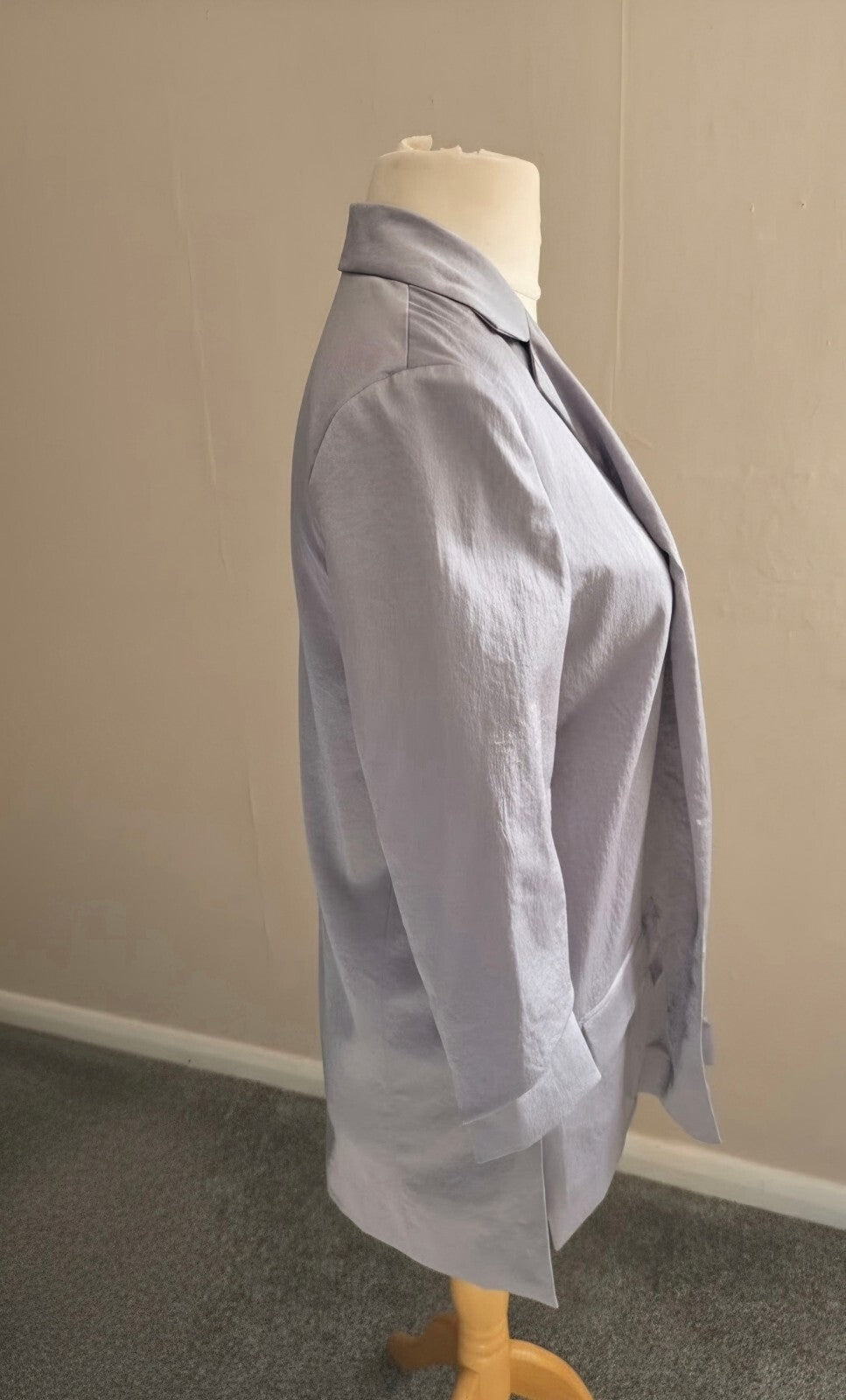 Next Tailoring Metallic Grey Blazer - Size 8
