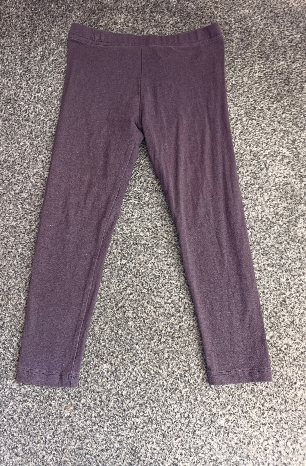 George Girls Grey Cotton Blend Leggings Age 5-6 Years
