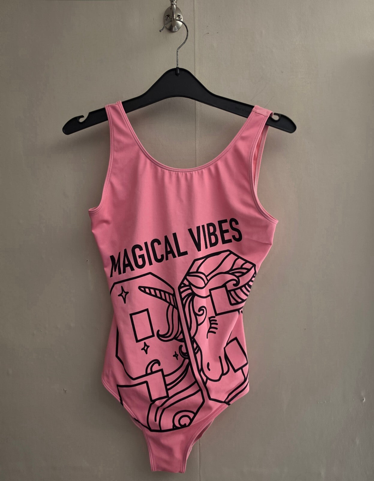 F&F Girls Pink Unicorn Swimming Costume - Age 12-13 Years