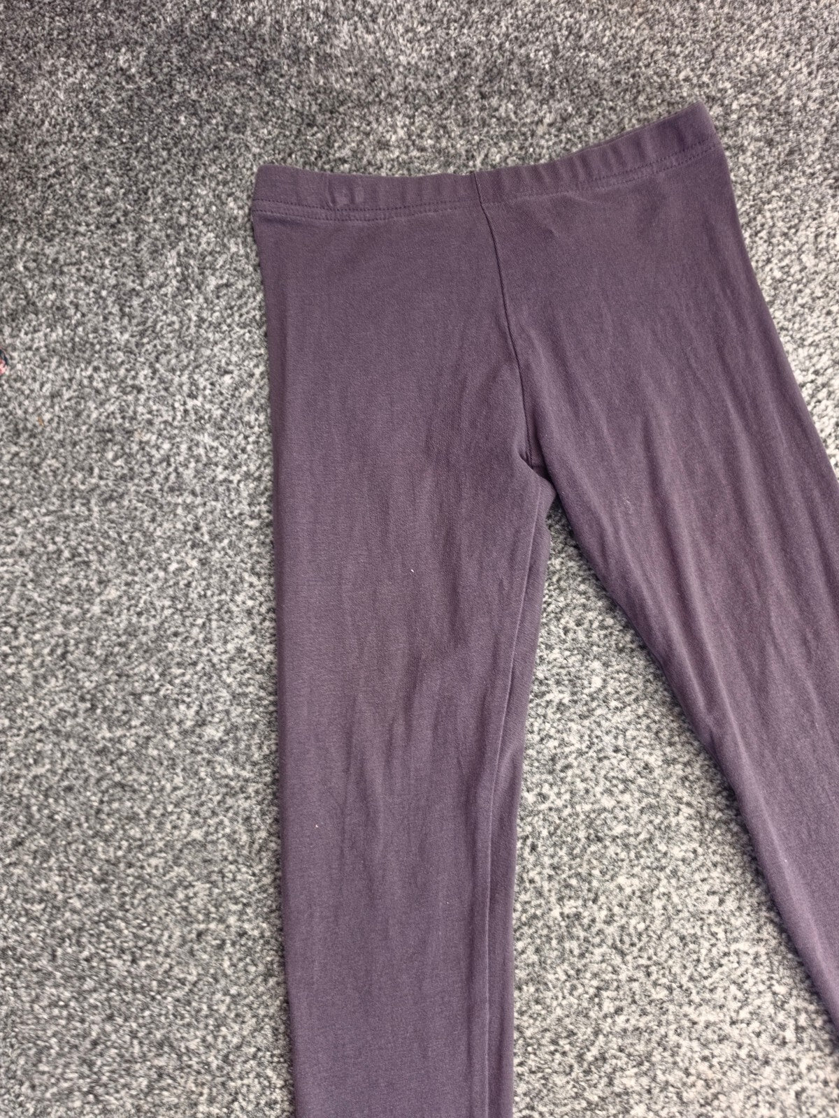 George Girls Grey Cotton Blend Leggings Age 5-6 Years