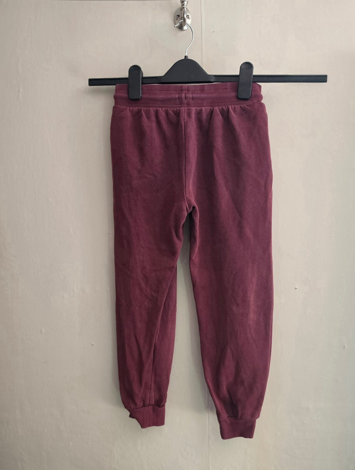 F&F Boys Burgundy Cuffed Jogging Bottoms Age 8-9 Years