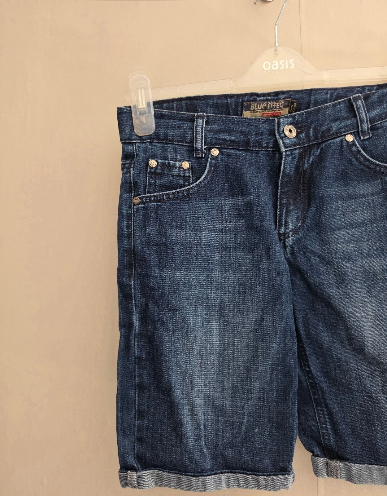 Blue Effect Boys Dark Blue Denim Shorts Age 11-12 Years