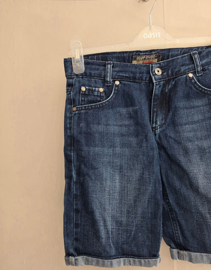 Blue Effect Boys Dark Blue Denim Shorts Age 11-12 Years