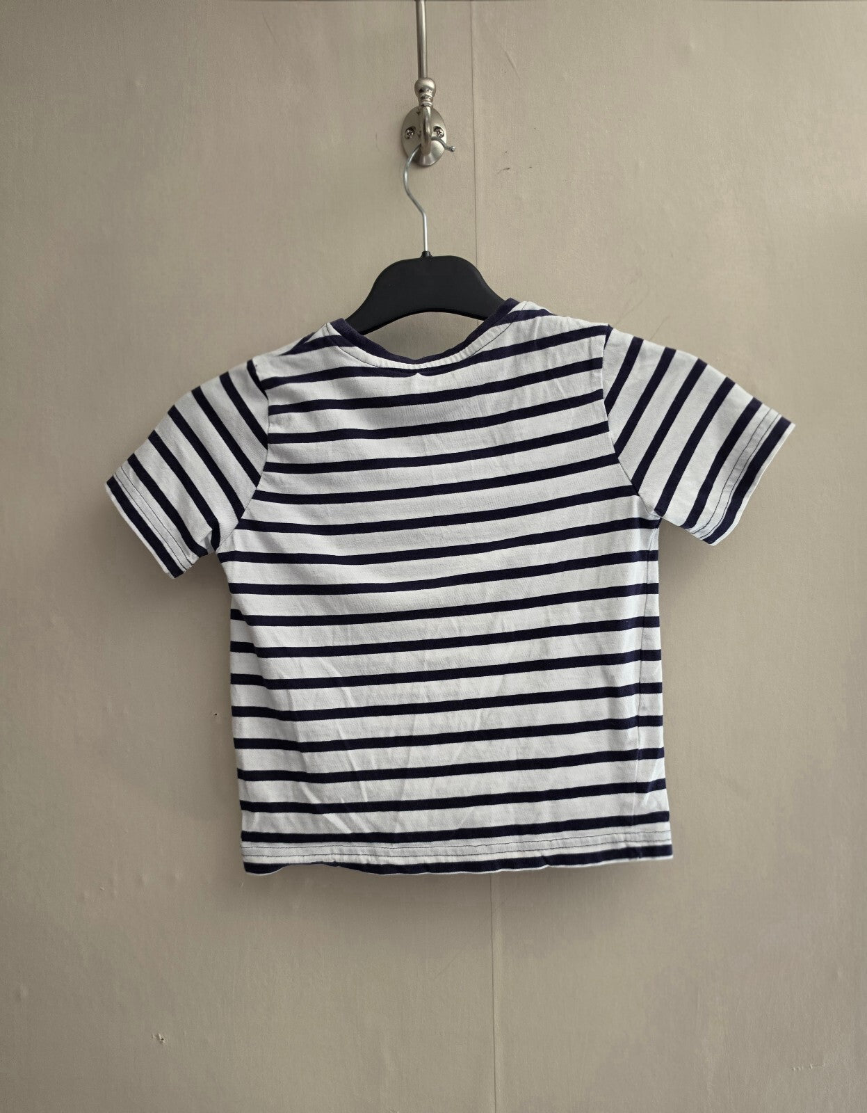 Tu Boys Navy & White Striped Cotton T-Shirt Age 4 Years