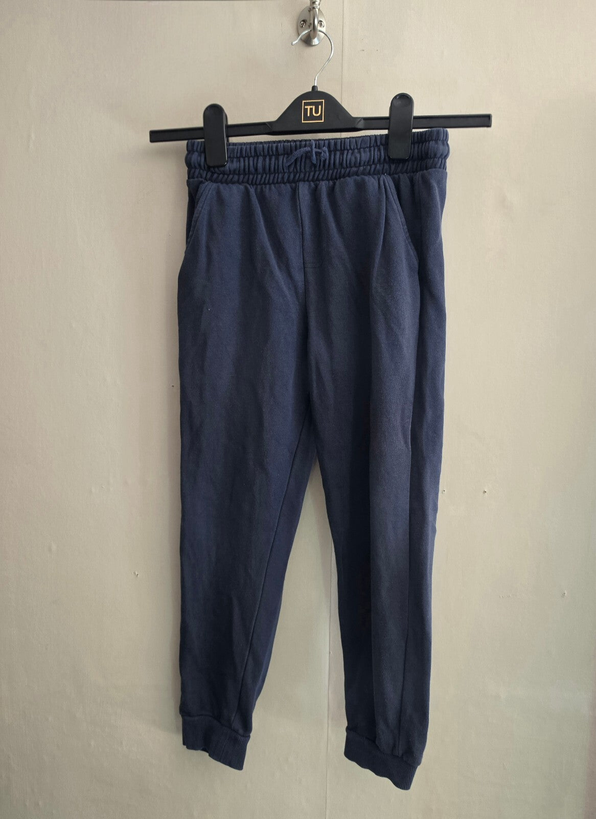 F&F Kids Navy Cuffed Jogging Bottoms Age 8-9 Years