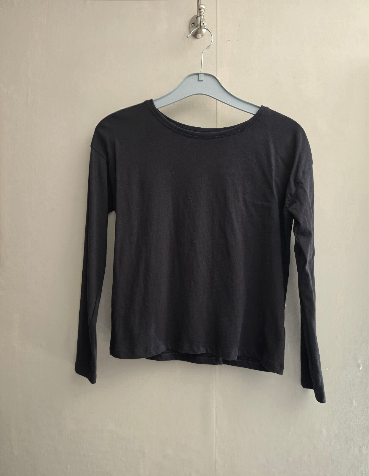 Tu Boys Black Long Sleeve Cotton T-Shirt Age 12 Years